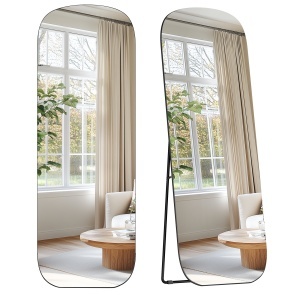 Oglinda de podea Songmics Negru 160x50x3.8 cm - Img 2