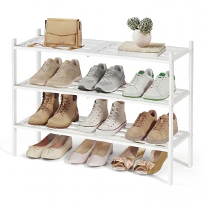 Pantofar Bambou Alb 70x25x51.5 cm