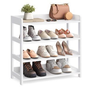 Pantofar modular Vasagle, Custos, Alb perlat, 63x30x66 cm
