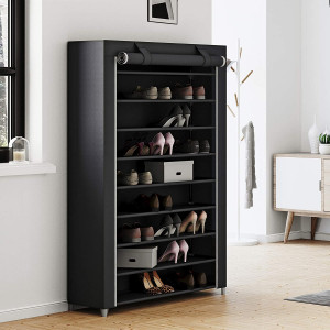 Pantofar, Songmics, Negru, 100x28x162 cm - Img 5