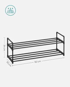 Pantofar Songmics Negru 92x30x34 cm - Img 2