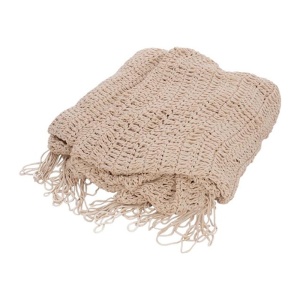Parasolar roof macrame, Shelto, Crem, 400x400x37 cm - Img 3
