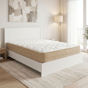 Pat cu saltea, Athos Sleepy, Pako, Alb 170x206.5x96 cm