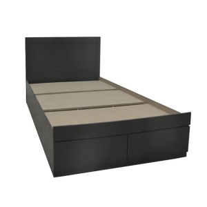 Pat cu saltea si sertar, Olympus Nemesis, Pako, Wenge 105x205x80 cm - Img 3