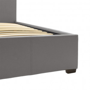 Pat dublu cu spatiu de depozitare 160x200 cm Norse 20750 Gri mat - Img 6