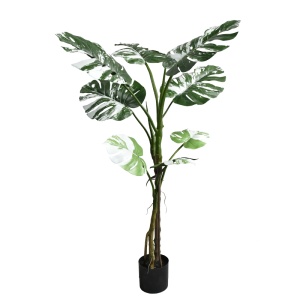 Planta decorativa in ghiveci Monstera II verde plastic PP H132 cm