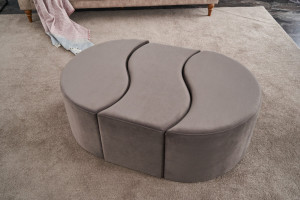 Pouf Alya, Mink - Img 1