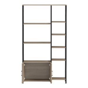 Raft bucatarie cu dulap, Ranea, Stejar, 85x32x150 cm - Img 6