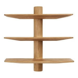 Raft de perete Calcata, Nuc deschis, 22x55x55.5 cm - Img 5