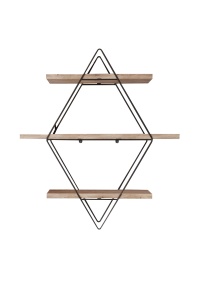 Raft de perete CM-028-SRK Auriu 70x16x60 cm - Img 7