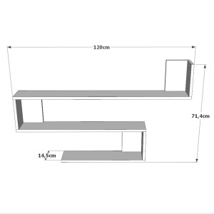 Raft Wl10 Alb 120x71.4x14.5 cm - Img 5