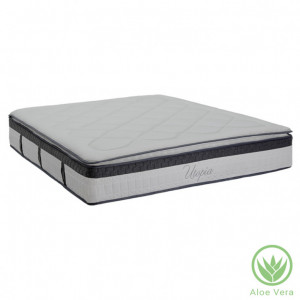 Saltea cu arcuri buzunar Utopia cu strat superior de aloe vera 30-32cm 160x200cm - Img 2
