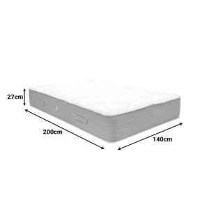 Saltea, Sleepy, Alb, 150x200x27 cm - Img 3