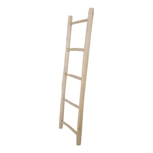 Scara decorativa pentru prosoape si haine, Natural, 5x50x150 cm - Img 2