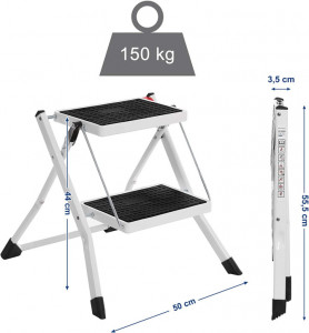 Scara pliabila, Songmics, 20 cm, 150 kg - Img 4