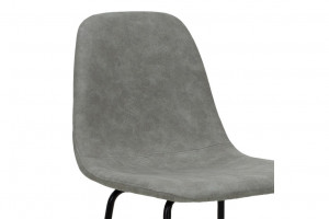 Scaun Bar Bella Negru-Gri, 109 x 41 x 40 cm - Img 4