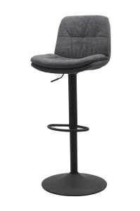 Scaun bar COLVILLE, Gri inchis, 55x94-110x47 cm