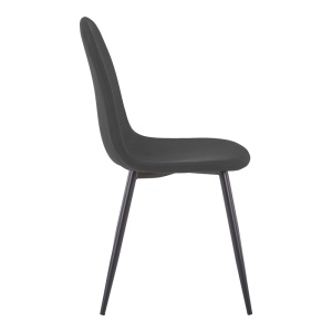 Scaun Bella, Negru/Antracit, 44x55x85 cm - Img 3