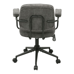 Scaun birou, Leberta, Antracit, 64x63.5x86 cm - Img 6
