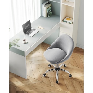 Scaun birou Songmics Gri 56x60x93.3 cm - Img 2