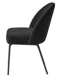 Scaun CRESTON, Negru, 57x84x49 cm - Img 2