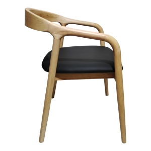 Scaun cu brate Hogie Natural 61x60x76 cm - Img 4