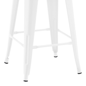 Scaun de bar ajustabil Utopia Alb 42x42x86 cm - Img 4