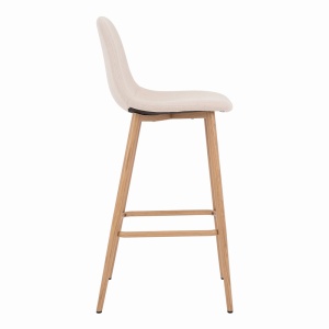 Scaun de bar Bella, Natural, 41.5x49x108 cm - Img 3