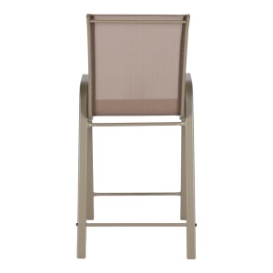 Scaun de bar, Calan, Maro deschis, 55x70x114 cm - Img 5