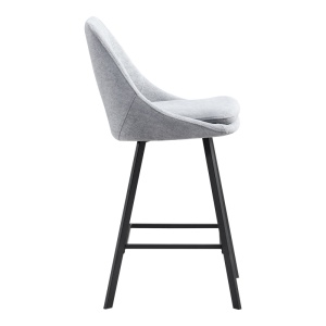 Scaun de bar Initiate, Gri, 48x56x98 cm - Img 3