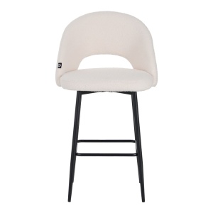 Scaun de bar Masebo, Pako World, Alb, 48x52x97 cm - Img 4
