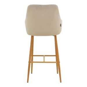 Scaun de bar Patrin, Bej, 49x48x98 cm - Img 5