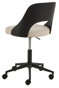 Scaun de birou Lucy, Bej, 89x48x55.5 cm - Img 6