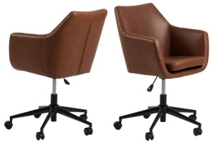 Scaun de birou Nora V1, Maro, 91x58x58 cm - Img 2