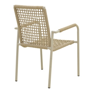 Scaun de gradina, Esence, Bej, 56x61.5x87.5 cm - Img 3