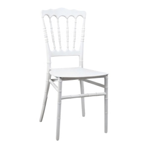Scaun de gradina, Napoleon, Alb, 46.5x38.5x89 cm - Img 2