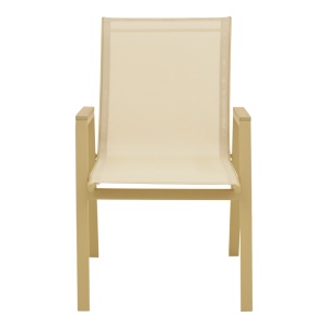 Scaun de gradina Stivuibil, Azelie, Bej, 75x56x88 cm - Img 5