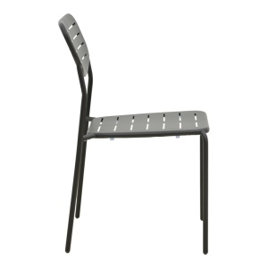 Scaun de gradina Stivuibil, Deraby, Negru, 45.5x52.5x83 cm - Img 4