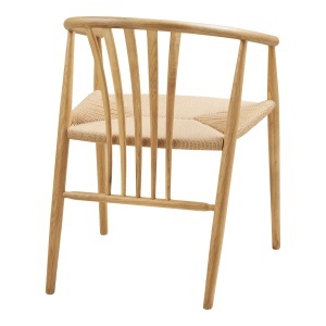 Scaun dining Agustin, Natural, 52.5x57x78 cm - Img 2
