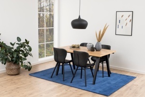 Scaun dining Batilda -A1 V1, Negru, 82.5x47x53 cm - Img 3
