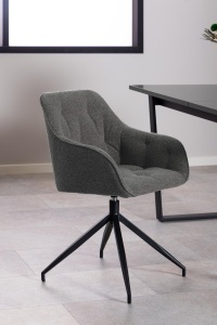 Scaun dining Brooke V1, Gri, 82x57x54.5 cm