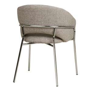 Scaun dining Costa, Gri deschis, 56x60x80 cm - Img 2