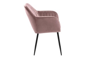 Scaun dining Emilia V1, Roz prafuit, 83x57x61 cm - Img 5