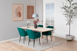 Scaun dining Emilia, Verde, 83x57x61 cm