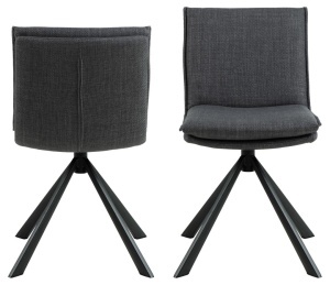 Scaun dining Flynn, Gri, 85x47x59 cm - Img 4