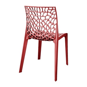 Scaun dining Hush, Burgundy, 53x41x80.5 cm - Img 2