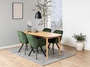 Scaun dining Lola, Verde, 81.5x57.5x61.5 cm