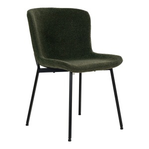 Scaun dining Maceda, Verde inchis, 59x48x83 cm - Img 5