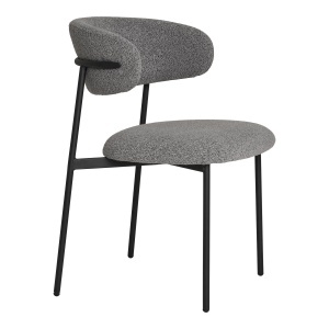 Scaun dining Mira, Gri deschis, 59x55x79.5 cm