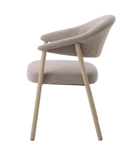 Scaun ELK, Stejar deschis, 63x81x63 cm - Img 4
